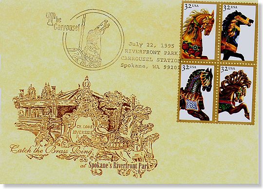 The Spokane Carrousel Cachet